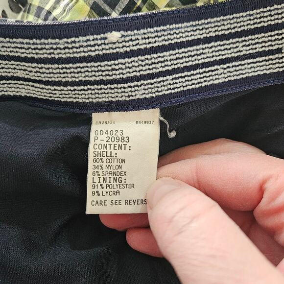 Vintage Tail Tech Plaid Yellow Tennis Skort. Size 6/Small - Picture 8 of 9